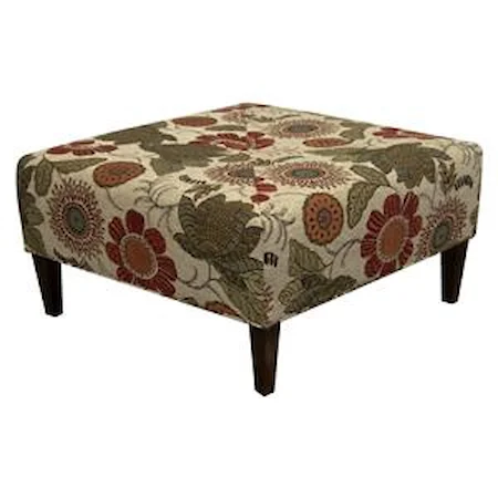 Sleek and Sophisticated, Square Ottoman with Modern Style